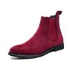 2024 British Style Men Chelsea Boots Retro Suede Leather Boots Men Autumn Winter Casual Slip On Ankle Boots Men Plus Size 38-48