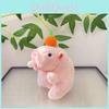 Quirky Brown And Pink Plush Capybara Keychain With Cute Bubble Blowing Design