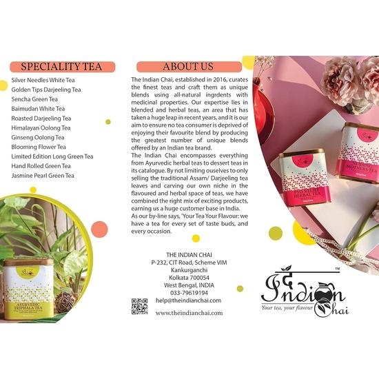 The Indian Chai – Bedtime Sleep Tea 100g with Passion Flower, Valerian Root, Chamomile Flower, Herbal Tea