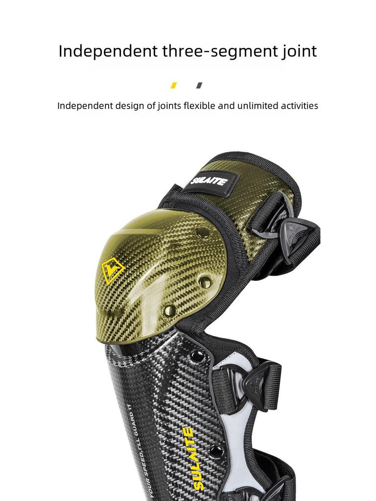 Breathable Summer Motorcycle Knee & Elbow Pads - Hard Shell Protective Gear for Cycling & Outdoor Travel