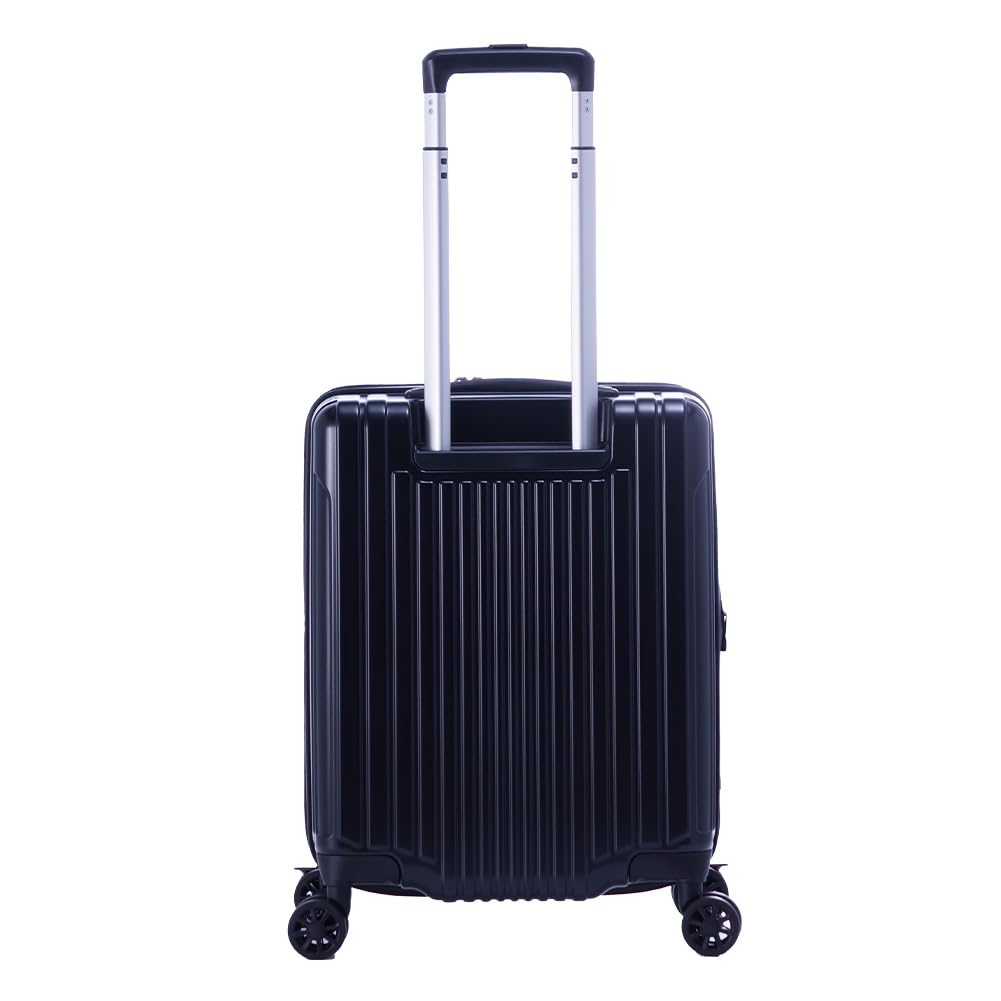FiL Pake Expansion Zipper Matte 48L When 3 4 4 Wheels [Asia Luggage] A.L.I Suitcase, Carry-on, Function, Carry, Black, 40L, Expanded, Nights, Nights,