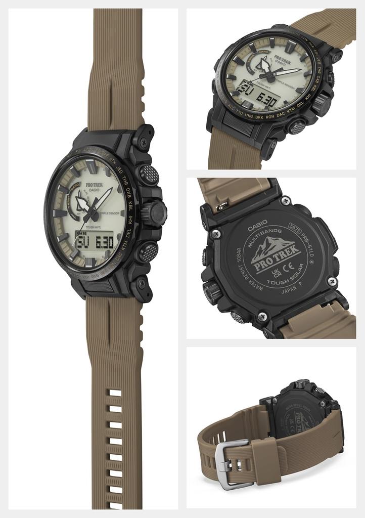 Часы Protrek Climber Line Solar Biomass Plastic Dark Coyote Color [Casio] [] Радиоуправляемые PRW-61LD-5JF Мужские