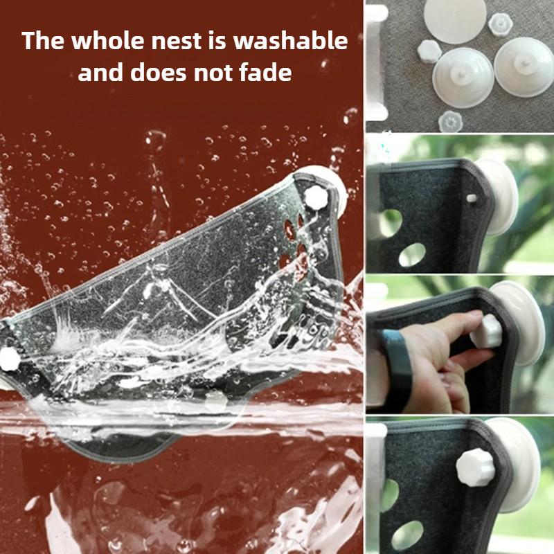 Гамак для кошек на окно с прочными присосками, подвесная лежанка для питомца, котенка, для сна, для хранения, теплая клетка для хорька, полка для кошки, сиденье, кровати, полумесяц, кошачье гнездо