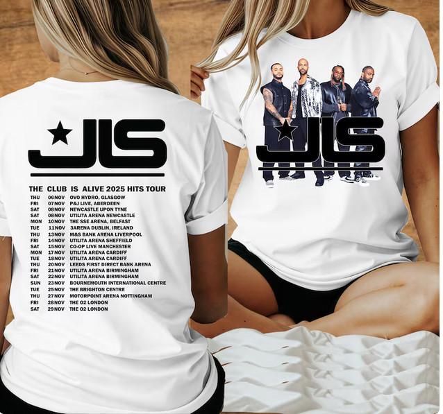Футболка с концерта JLS The Club is Alive, Футболка с концерта JLS Tour 2025.