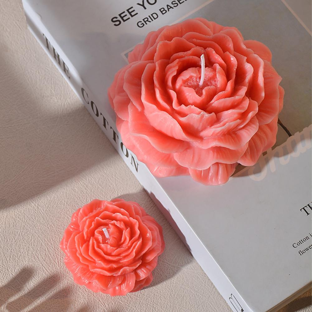 3D Силиконовая форма для цветов Смола Форма для свечей Пион Цветок Шоколадный торт Мыло Изготовление свечей Мастика Форма Внутреннее украшение DIY Поделки Подарки