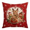 No Pillow Core Christmas Pillow Cover 1 Pcs Set Throw Pillow Cover Patterned Pillowcase  Home Decor