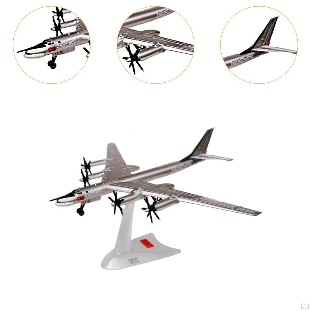 1/200 Туполев Ту-95 Стратегический бомбардировщик Модель самолета Многофункциональный настольный
