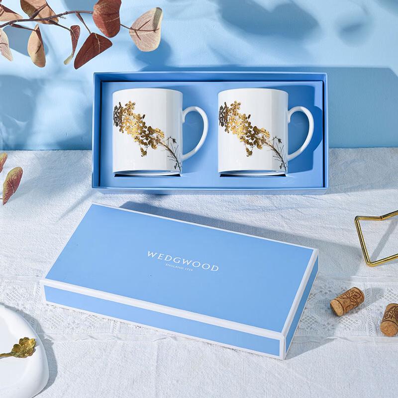 Wedgwood Набор костяных фарфоровых кружек для сада "Яркое Золото"