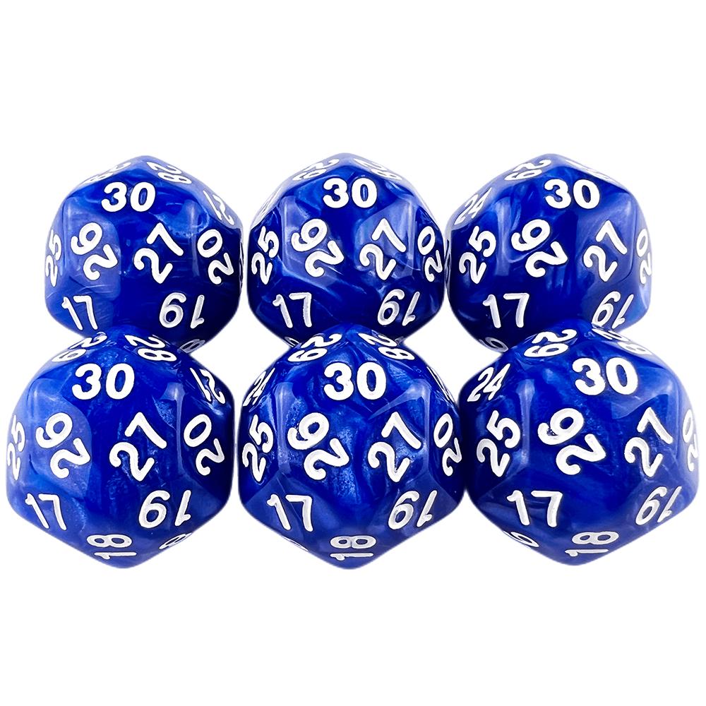 D30 игральные кости многогранные игральные 1 шт 30-гранные игральные кости для настольных игр развлечения аксессуары