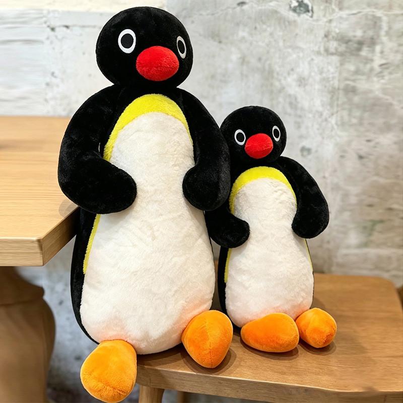Милая мягкая игрушка-пингвин с коротким ворсом для декора детской комнаты и в подарок