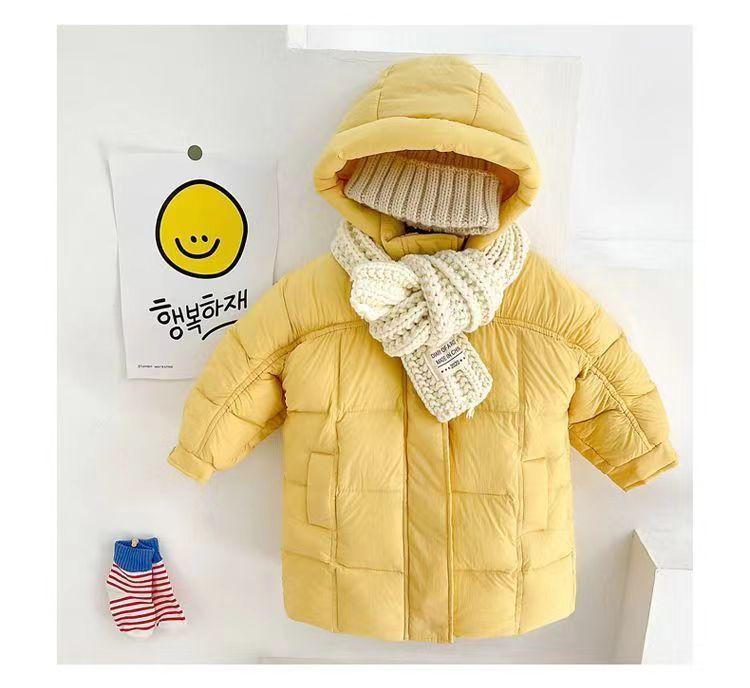 Парка зимний комбинезон детский зимний теплый пуховик для девочек пальто модная длинная детская верхняя одежда с капюшоном одежда для девочек ясельного возраста