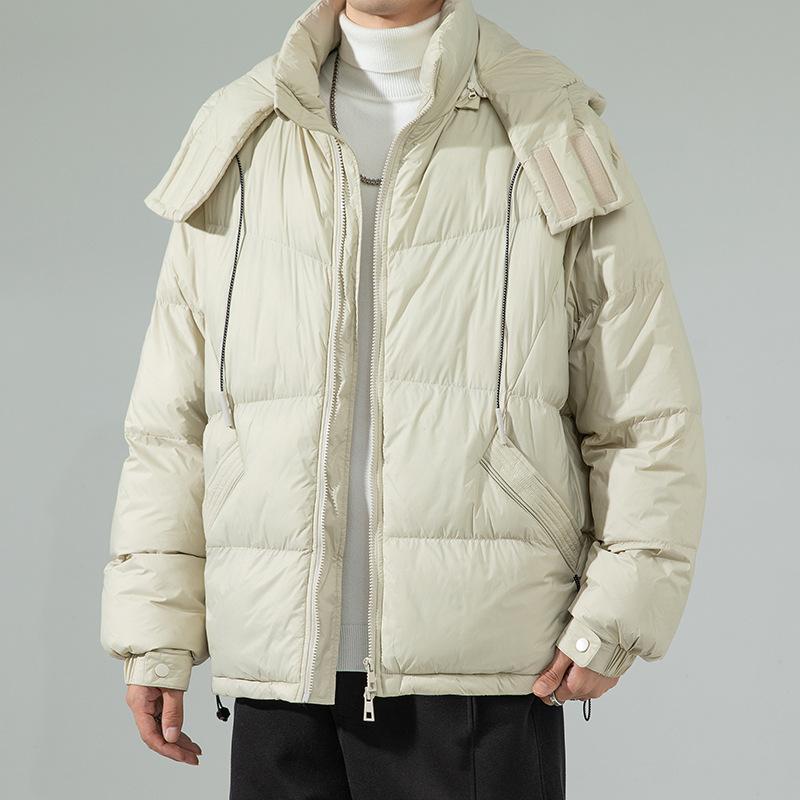 Autumn and Winter Down Jacket New Minimalist and High-end Men's 90 White Duck Down Casual Trend Fashion Versatile Jacket