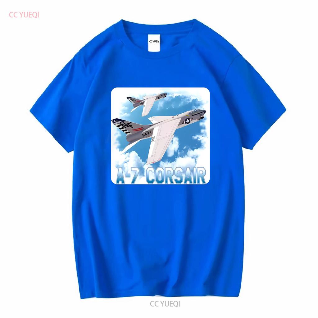 A 7 Corsair Ii White T Shirt Long Or Short Sleeves Vintage Washed Slightly Breathable Streetwear Stretched Fashion Unisex