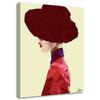 Печать на холсте Женщина в шляпе