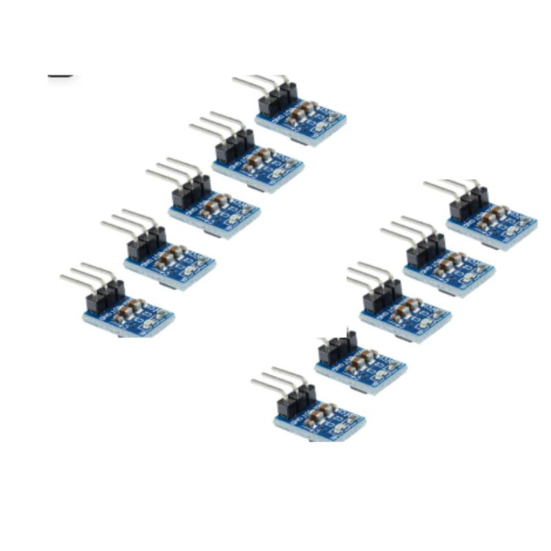 10pcs 5V To 3.3V DC-DC Step Down Power Supply Buck Module AMS1117 800MA Automatic Adjustable Boost Board Start Limit Voltage