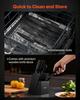 VEVOR Kitchen Knife Set with Block and Sharpener, 15 Piece German High Carbon Stainless Steel Knife Set, Kitchen Cutlery with PP Ergonomic Handle