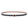 Slim Waist Belt For Women With Metal Snap Closure For Casual Wear
