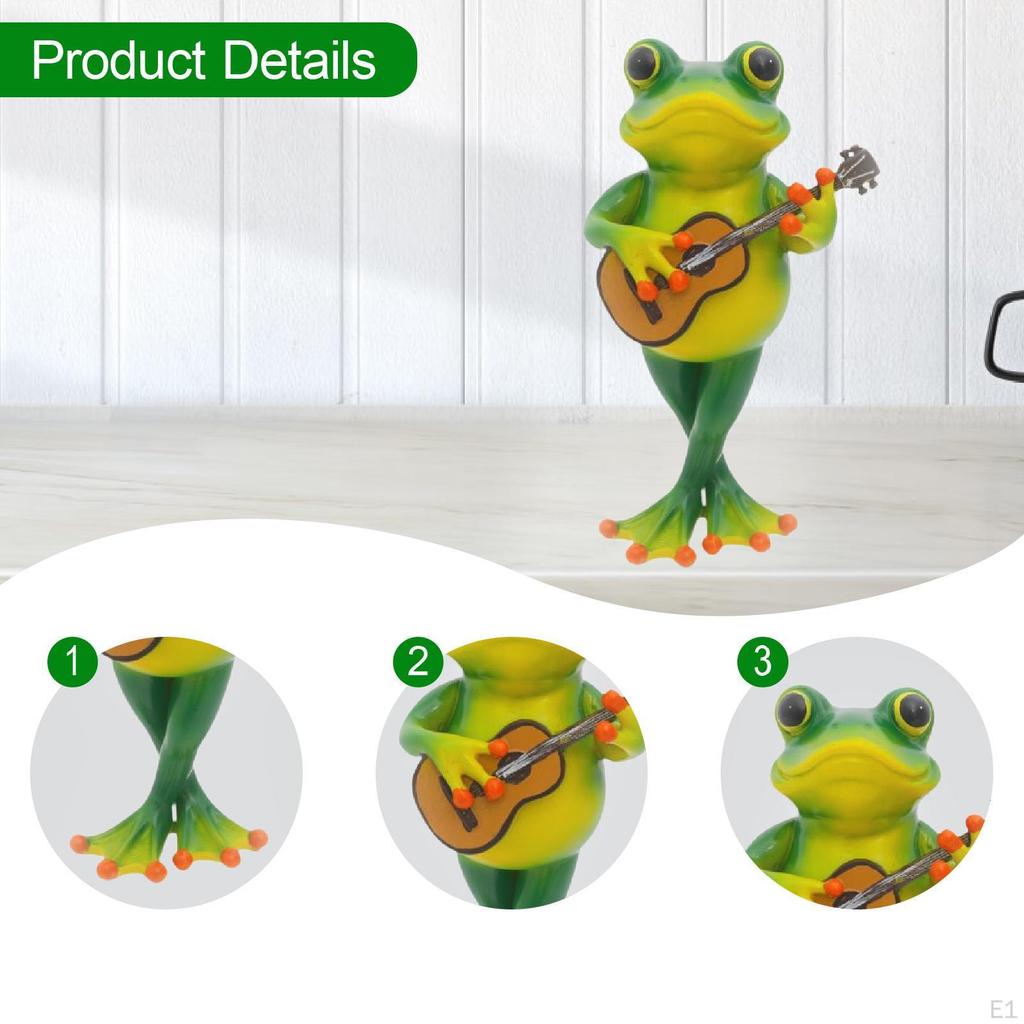 Фигурка лягушки Декор Аксессуары Милый Полимерный Животный Подарок на День Рождения Скульптура Статуэтка для Спальни