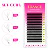TDANCE M/L Curl 3D/4D/5D W Lashes Eyes 0.07 W Shape Eyelash Extensions 7-14mm Natural Soft Professional Lash 12 Rows