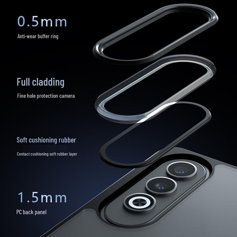 Матовый чехол OnePlus Nord5 с ощущением кожи, с подушкой безопасности, заглушкой от пыли и защитой от падения для OnePlus 13T.