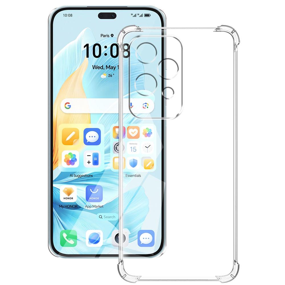 Для Honor 200 Lite Чехол Прозрачный Противоударный Силиконовый Мягкий Чехол для Телефона на Huawei Honor 200 Lite Прозрачная Задняя Крышка Защитный Чехол