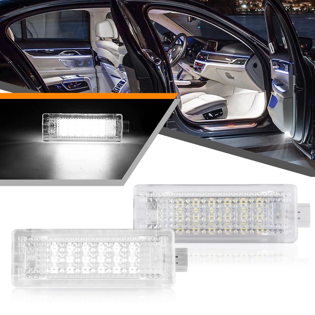 2xLED дверь, пространство для ног, внутреннее освещение, багажная лужа, багажник, перчаточный ящик, лампа для BMW X6 E71 F16 X5 E70 F15 X3 E83 F25 X1 E84