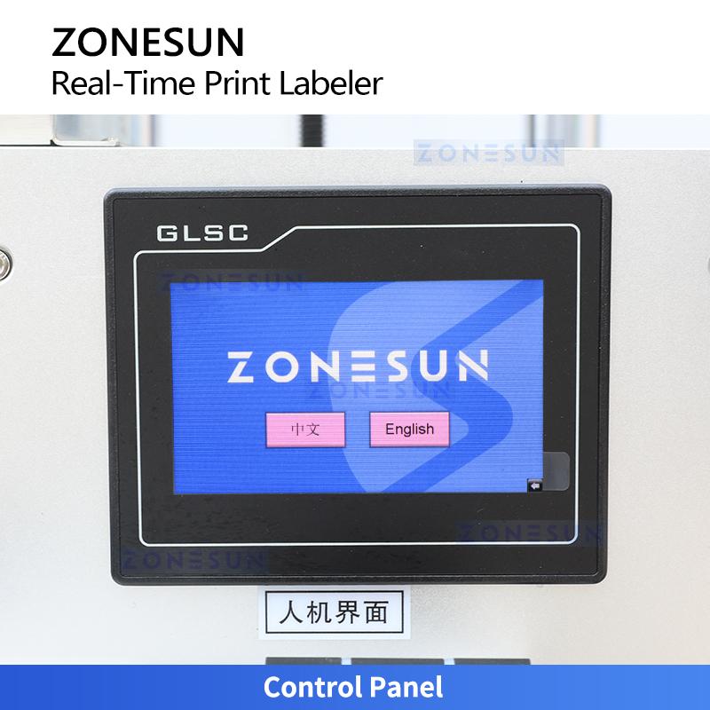 ZONESUN ZS-TB160POPB Print and Apply Label Applicator for Flat Surface Real-Time Label Printer