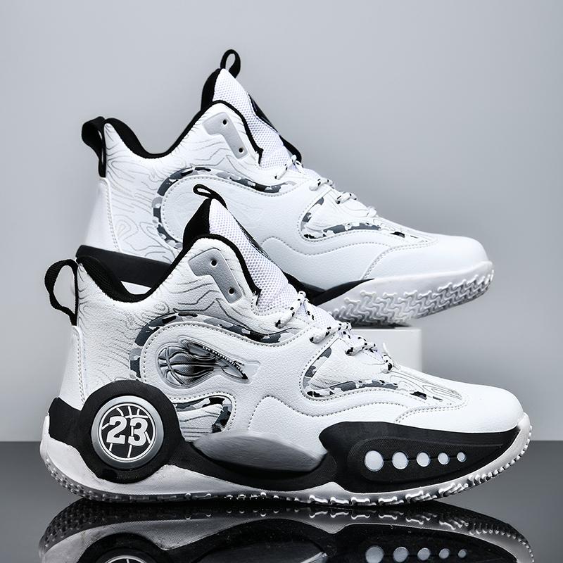 Баскетбольная обувь для средней школы, мужская, противоскользящая, для настоящих боевых действий, профессиональная, амортизирующая, отскок, спортивная обувь