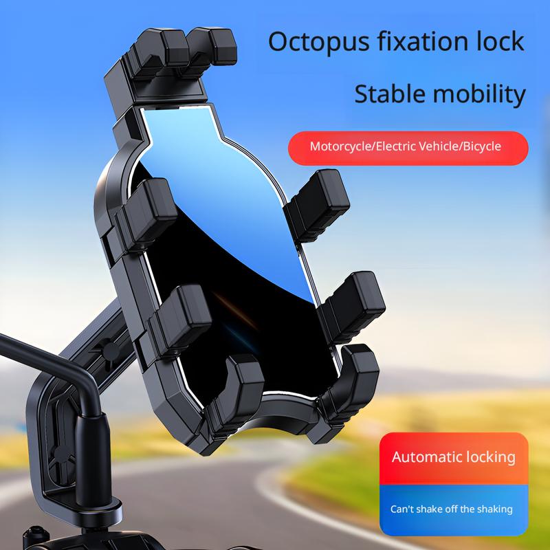 Shock-proof Waterproof Portable ABS Material Riding Mobile Phone Holder for Motorcycle and Bicycle