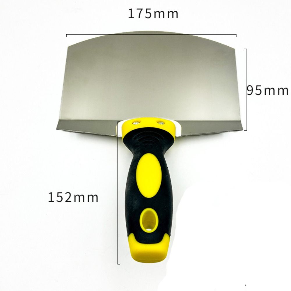 Stainless Steel Ash Shovel Arc Plaster Trowel Spatula Paint Feed Filling Scraper  Home
