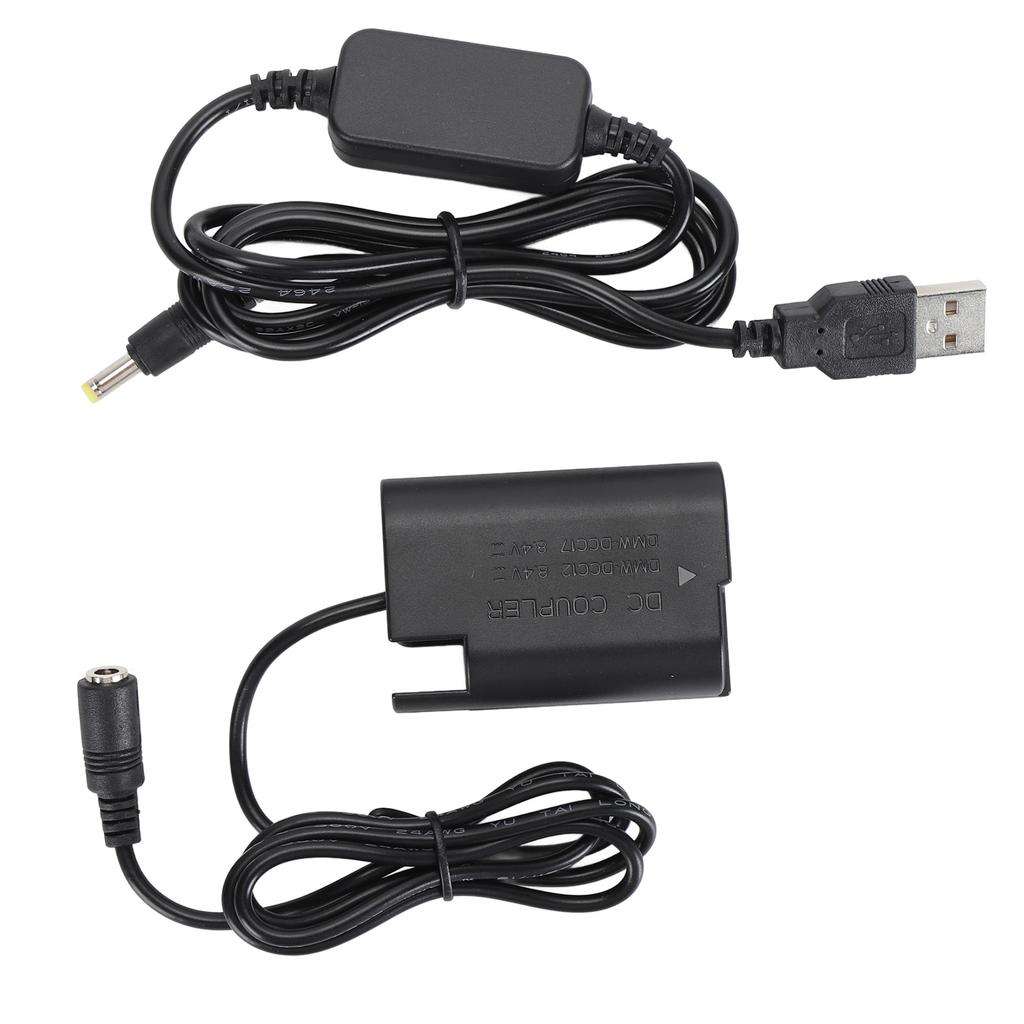 DMW DCC12 Полностью декодированный фиктивный аккумулятор DC-соединитель с кабелем USB 4017 8,7 В для адаптера DMW BLF19E для