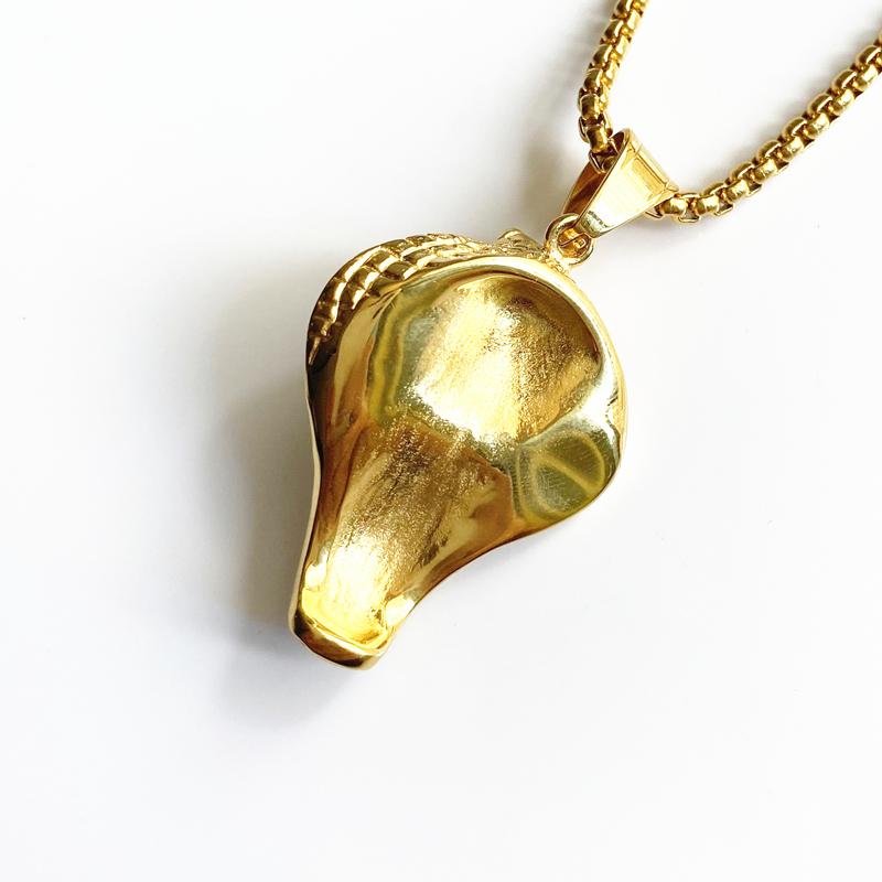 New Arrival Hip Hop Snake Cobra Pendants Necklace for Women/Men Punk Gold Color Stainless Steel Chain Trendy Jewelry Gifts