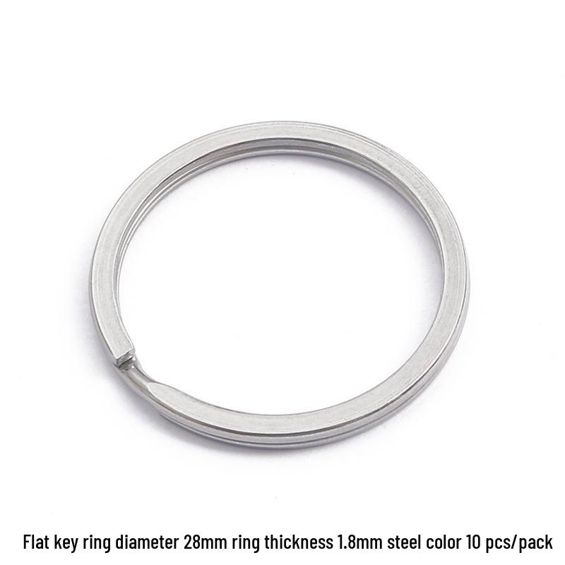 DIY Jewelry Accessories: Thickened Stainless Steel Keyring and Storage Ring