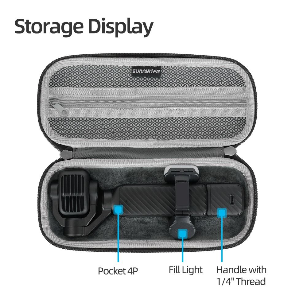Protective Carrying Case Portable Handbag for DJI Osmo Pocket 4P Gimbal Camera Accessories