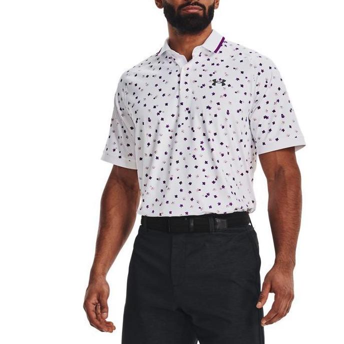 Under Armour Мужские рубашки-поло Белые Умеренные Прямой крой 1370091-100