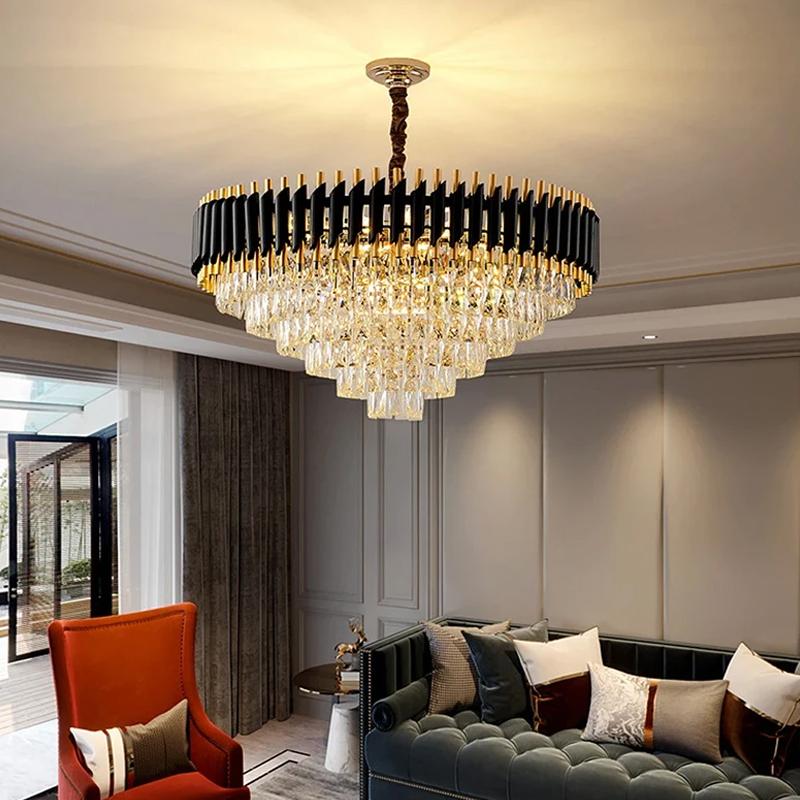 Xiaomi Luxury Crystal Ceiling Chandelier Lighting Modern Living Room Lights Lustre Indoor Bedroom Home Decor Led Hanging Pendant Lamp