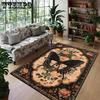 Retro Style Butterfly Carpet Living Room Anti Dirt and Wear Resistant Sofa Tea Table Mat