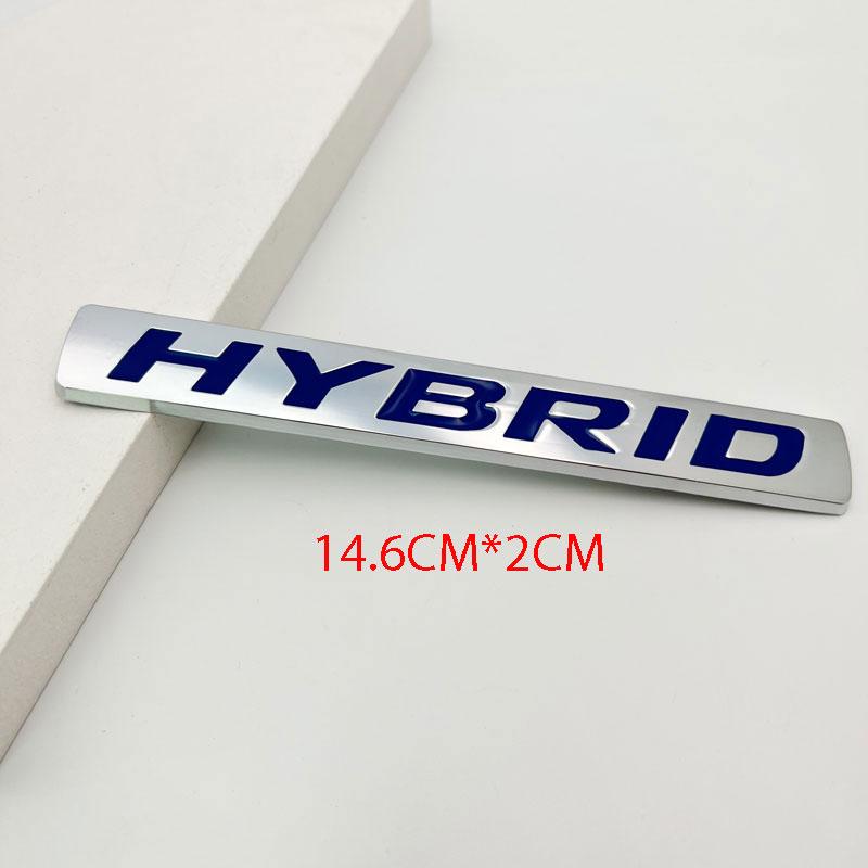 1 шт. 3D Металлическая Эмблема HYBRID для Заднего Бампера, Багажника, Буквенный Значок, Наклейка на Бок Передней Двери, Эмблема, Совместимая со Всеми Гибридными Версиями Автомобилей