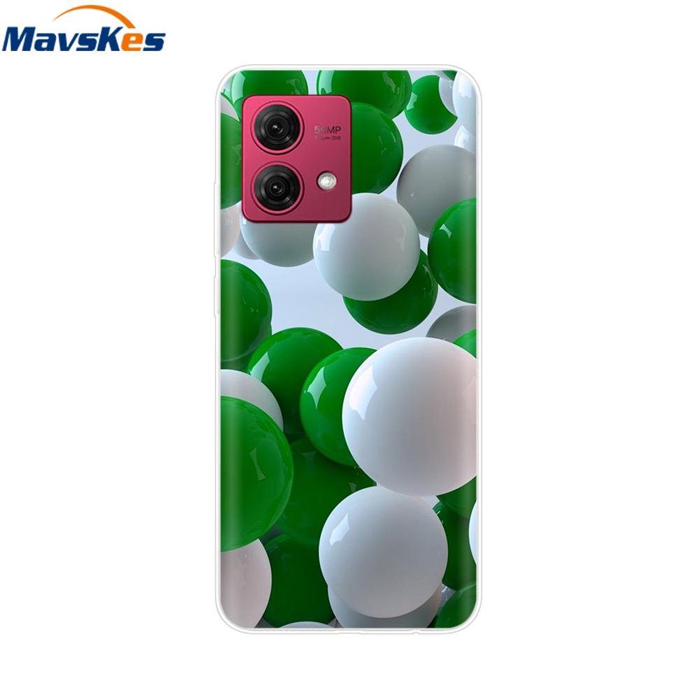 Для Motorola Moto G84 Чехол Роскошный ТПУ Мягкий Прозрачный Силиконовый Задняя Крышка Телефона для Moto G84 G54 5G Защитные Ударопрочные Чехлы Funda