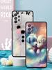 Милый чехол для телефона с маленькой собачкой для Samsung Galaxy A55 A35 A17 A07 A15 A13 A25 A51 A71 A72 A73 A32 A52 A52S A41 5G Мягкий чехол-сумка из ТПУ
