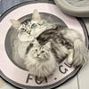Pet Custom Portrait Rugs Living Room Bedroom Round Soft Comfortable Plush Floor Mats Cute Cats Dogs Carpet Unique Gifts for Pets