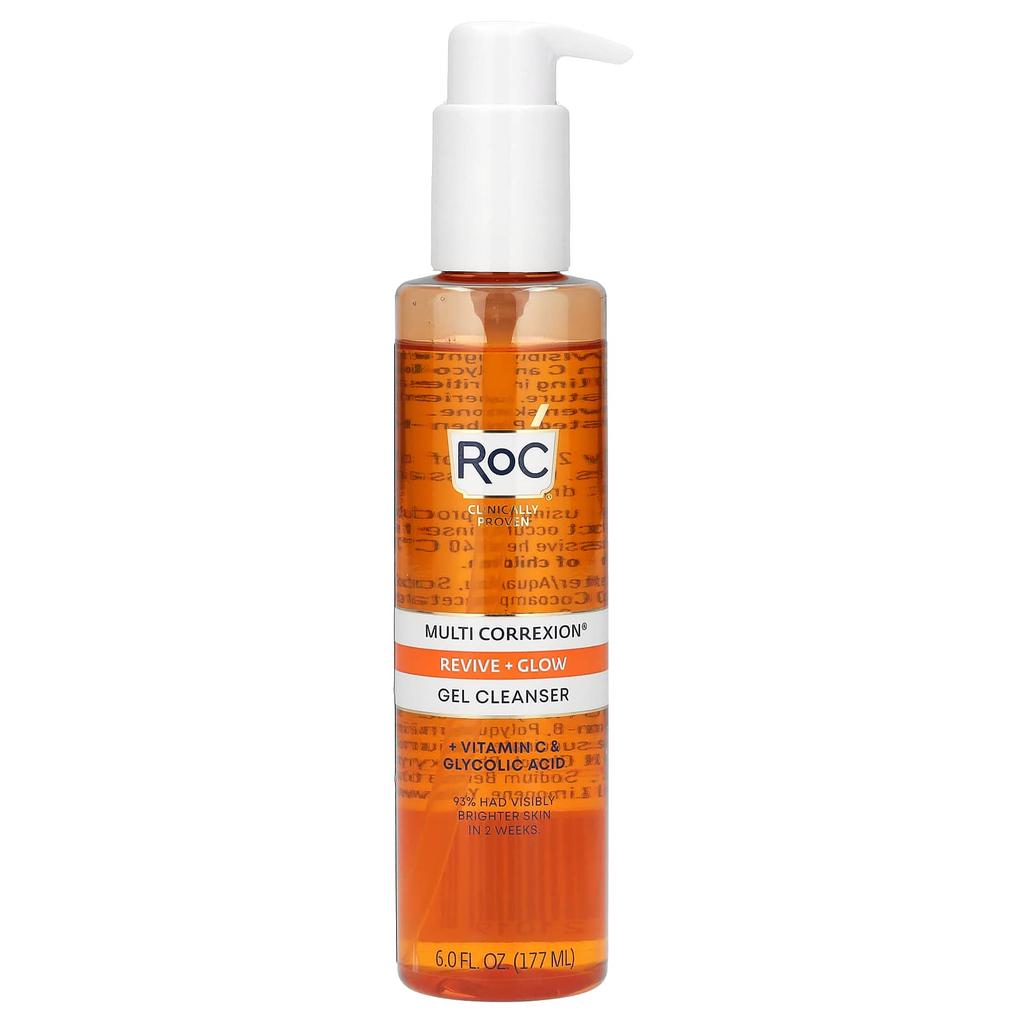 Multi Correxion, Revive Plus Glow Gel Cleanser with Vitamin C, 177Ml(6Fl Oz)