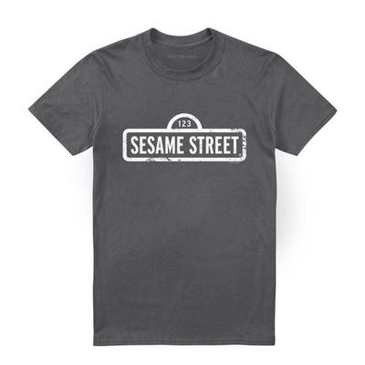 Sesame Street Унисекс футболка с логотипом для взрослых
