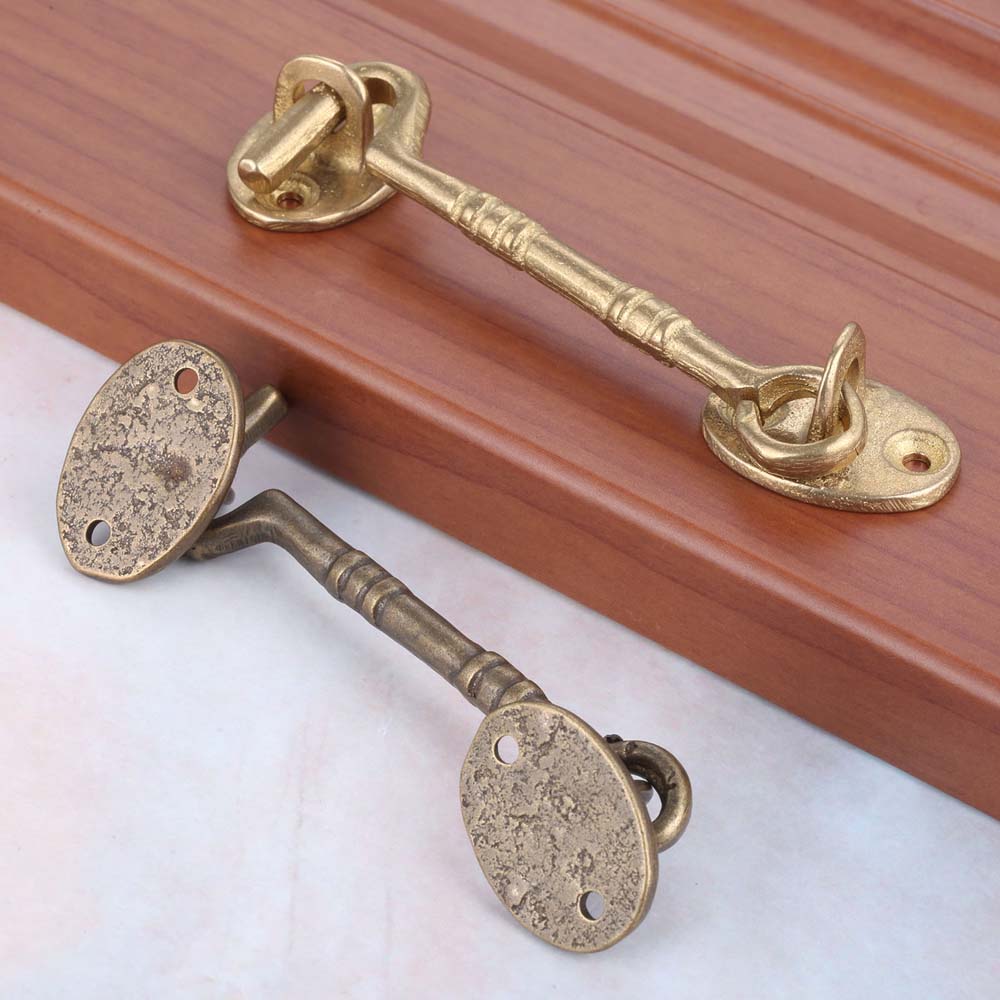 Heavy Duty With Screws Home Improvement Door Buckle Window Lock Cabin Hook Door Lock Hasp Door Bolt