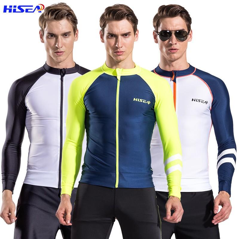 0.5mm Split Snorkeling Suit Men Women UV Protection Quick Dry Long Sleeve Rash Guard Set