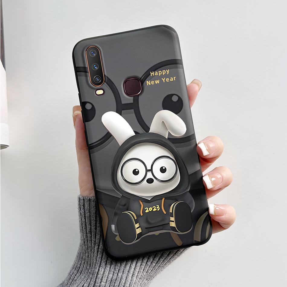 For Vivo Y12 Case 1904 1940 Cartoon Bear Frog Cover For Vivo Y15 Y17 1902 1901 Soft Silicone Phone Case For Vivo Y17 Y12 Bumper