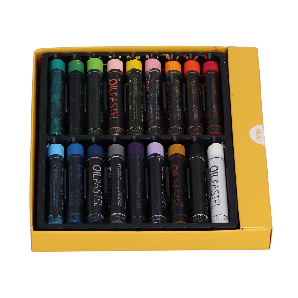 Масляная пастель Тяжелый цвет Цилиндрический масляный живописный мелок для граффити-арта Живопись Рисование 18 цветов