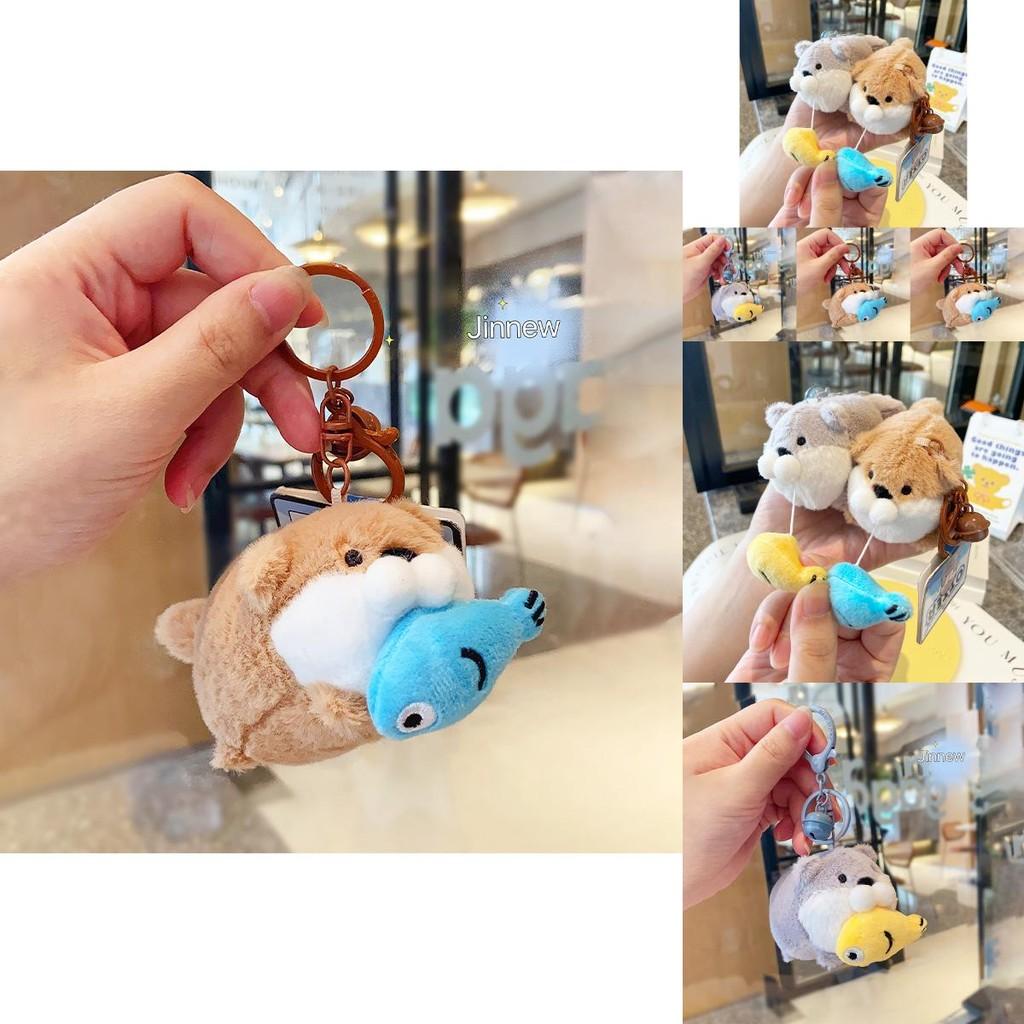 Cute And Adorable Otter Plush Keychain Charming Pull Toy For Key Accessories Gift