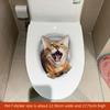 3D Наклейка на стену с котом и собакой ПВХ Наклейки на сиденье унитаза Смешные наклейки на унитаз Украшение для дома