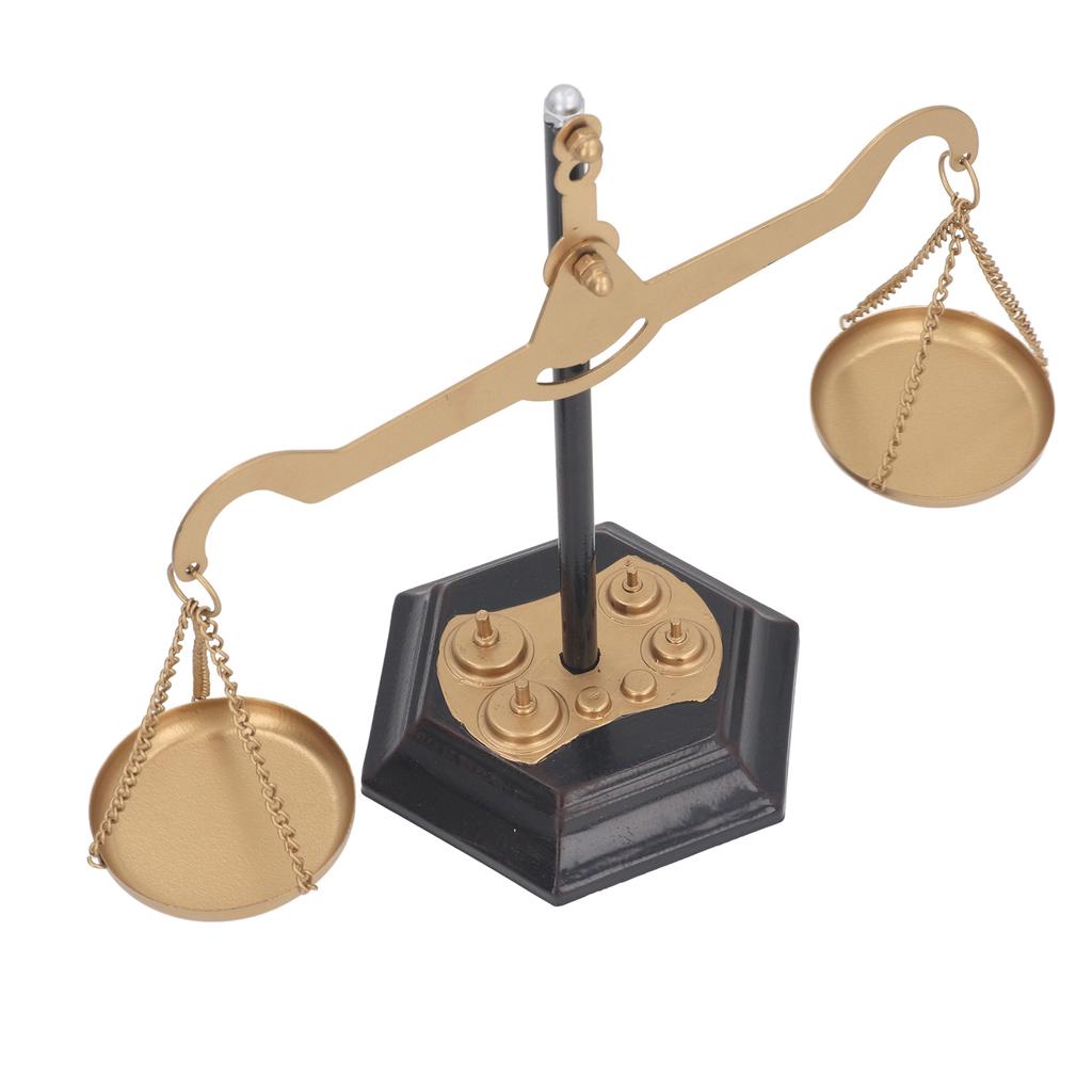 Винтажный стиль Металлические весы Декор Снижение стресса Украшения для дома ручной работы Антикварное правосудие